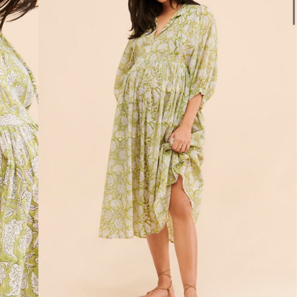Beachwood Goa Maternity Dress Sage
